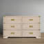 Paris 6 Drawer Dresser, Whitewash Ash