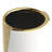 Fluted Arc 10" White and Gold Ceramic Vase-167419662-167419649