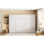 Grand lit avec armoires blanches - Désencombrez votre chambre avec rangement fonctionnel et conception pliable