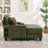 Corduroy Storage Armchair with Ottoman,Cup Holder,Bluetooth Speaker,USB Ports,180°Rotating Table Board-1024998965