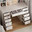 Versatile Vanity Desk with Advanced Lighting and Abundant Storage