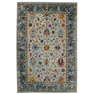Tapis orange / bleu Miranda