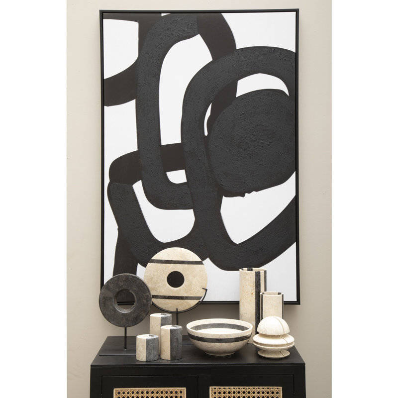 Astratto Abstract - 2 Piece Single Picture Frame Painting on Canvas
