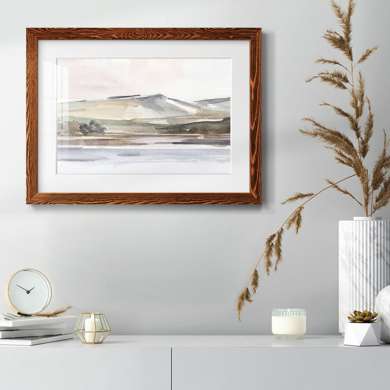 Autumn Mountain Valley I, reproduction d'art sur papier, Érable, H 18 po x l 26 po x P 1,5 po