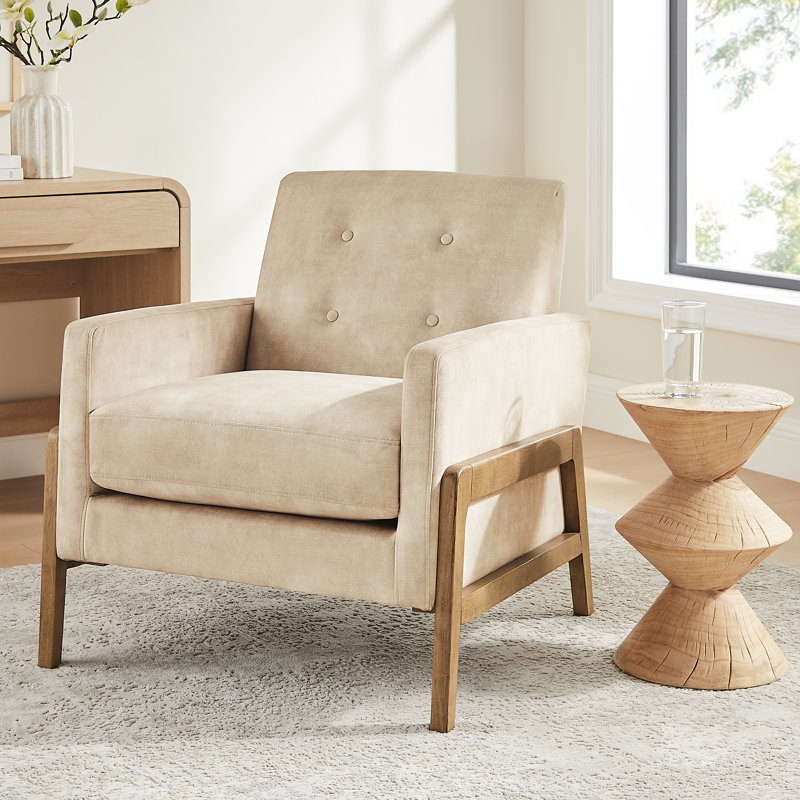 Fauteuil d'appoint Enni Macon, Sable