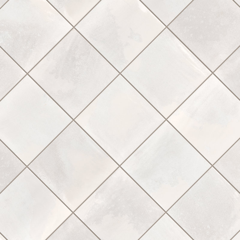 Kings Luxe Tradition 8" x 16" Porcelain Vintage Wall Tile, White