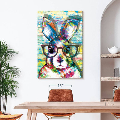 «Nerd Rabbit Paint», reproduction sur toile