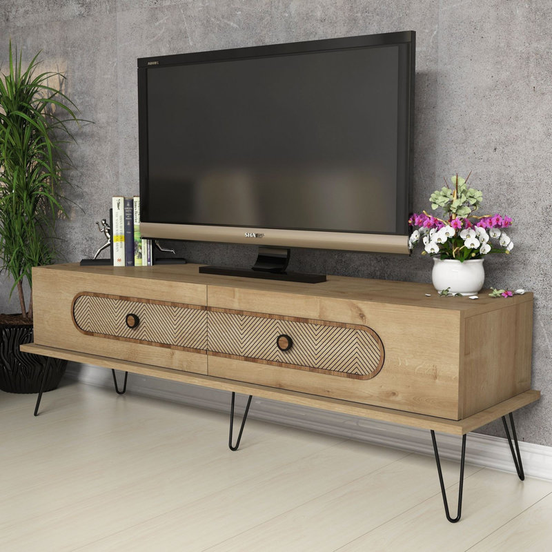 Denning TV Stand for TVs up to 55", Oak