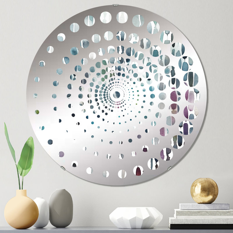 Osam - Miroir mural spiralé, 23,6 po x 23,6 po