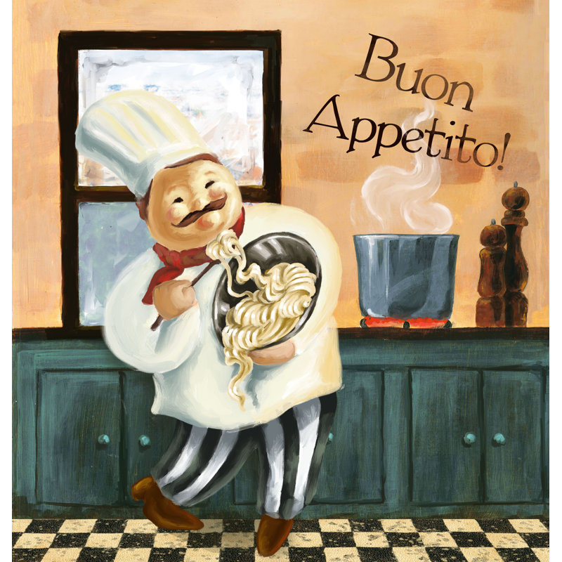 Cook in Kitchen II - Painting Print, 122 cm H x 81 cm W, Wrapped Canvas