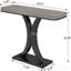 Compact Console Table,Modern Industrial Style Entryway Foyer Table,Sturdy Sofa Table