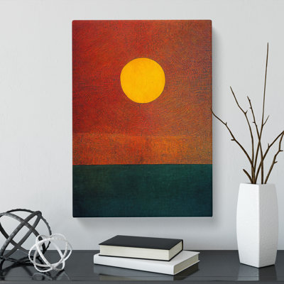 Pitre Sun Painting - Wrapped Canvas