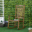 Chaise berçante en bois à haut dossier Traditional-236819294