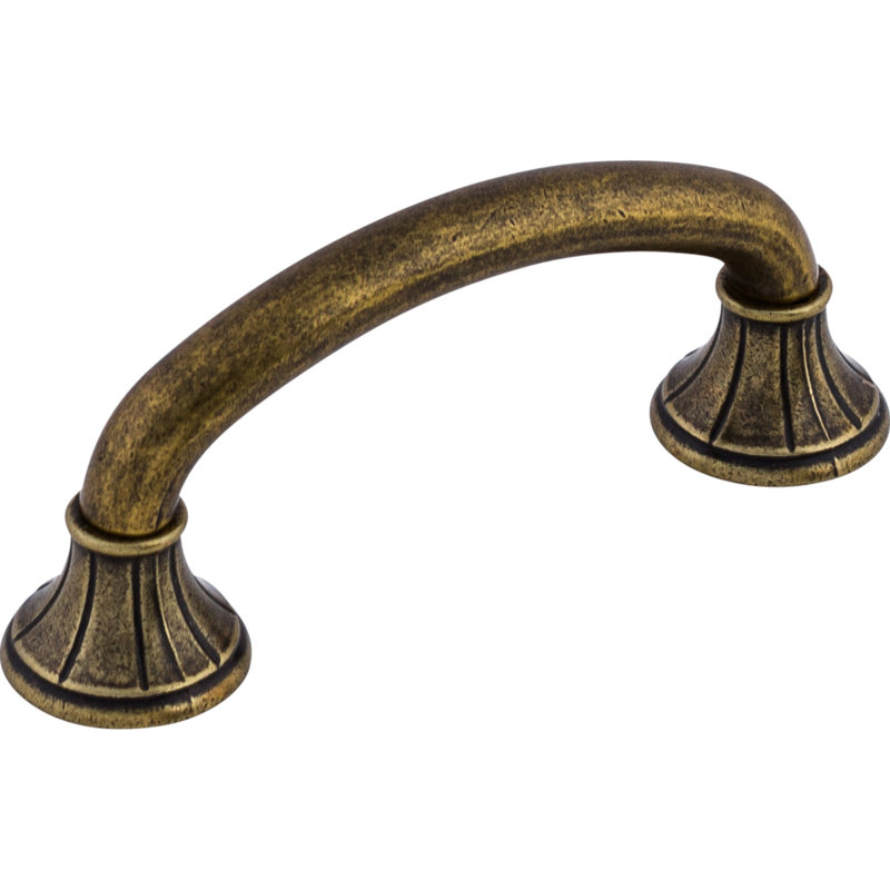 Lund Bar pull, German Bronze, 4" Center to Center