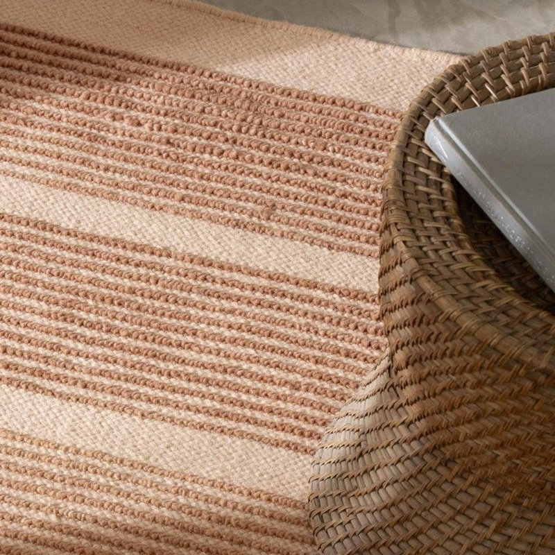 Mori Washable Wool Rug, 9' x 12', Guava