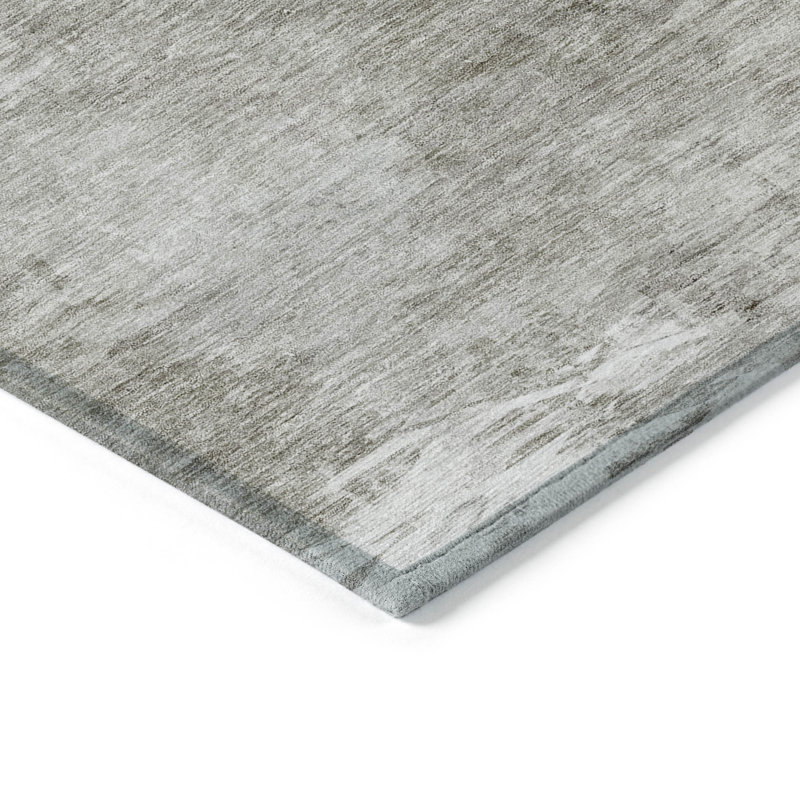 Tapis intérieur lavable abstrait brun clair 9 pi x 12 pi
