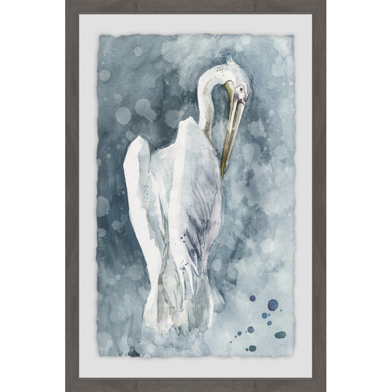 Marmont Hill - Floater Frame Painting, 61cm H x 41 cm W x 4 cm D, White