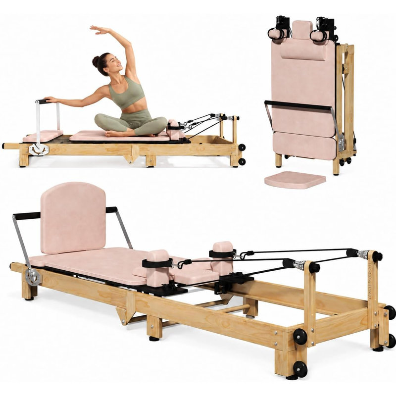 Machine de réformage pliable 92 "Pilates, Pink