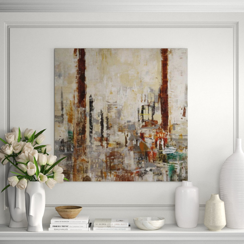 Rhyolite City II Painting by Chelsea Art Studio, Plexi, 36" H x 36" W x 1.5" D