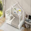 Lit plateforme simple en métal, blanc-1298547722