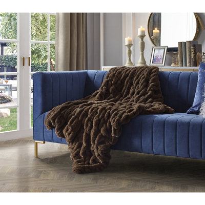 Cozy Tyme Cosette Soft and Quality Fabric Knit Throw 50" x 60"