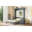 Grand lit escamotable mural avec coussin