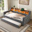 Upholstered Daybed with Trundle-141085536