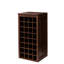 Armoire à vin brune noyer 32 - style buffet contemporain modulaire avec option élégante