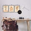 Beige Boho Sprouts, impression sur bois, 3 pièces-93786950-93786951
