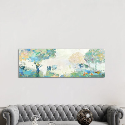 Textural Landscape by Allison Pearce - Panoramic Painting on Canvas