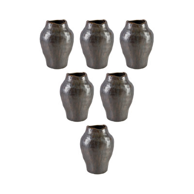 Vase en céramique brun vieilli Rosalind Wheeler