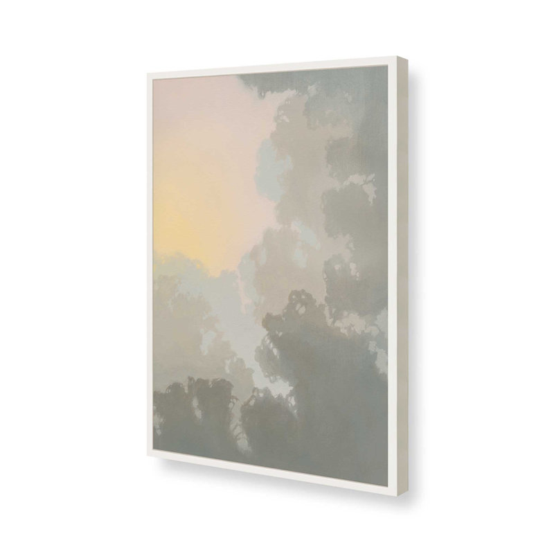 «Hearted Dawn II» par Grace Popp, reproduction d'art, H 30 po x l 20 po, Cadre ouvert sans passe-partout, Blanc