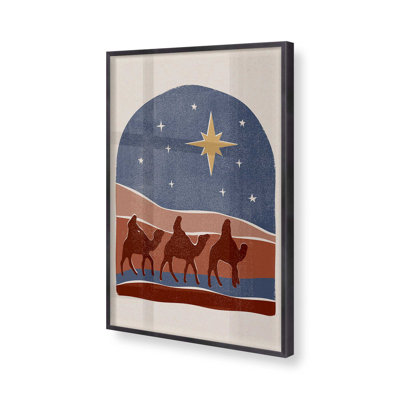 Star of Bethlehem Nativity Scene II Print