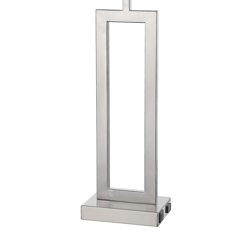 28.5 Metal Single Table Lamp Lase, Chrome
