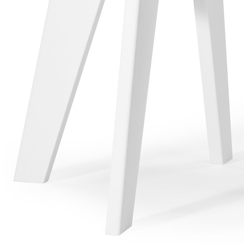 Table de bout d'extérieur ronde 18 po, blanc, Sarcelle