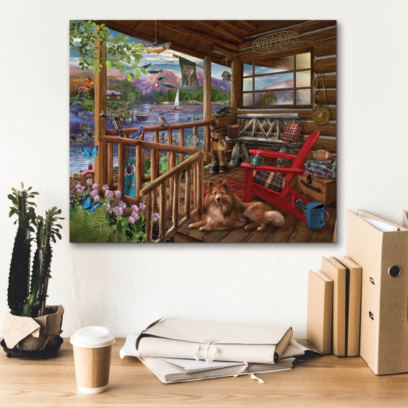«Porch Life» par Bigelow, illustrations sur toile, H 20 po x l 24 po x P 0,75 po