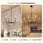 Modern 12-Light Black & Gold Chandelier