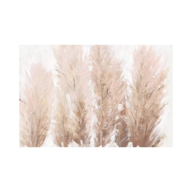 «Pampas Grass II» par Timothy O 'Toole - peinture sur toile tendue, H 26 po x l 40 po x 1,5 po