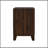 Walnut Finish Nightstand With 2 Ample Drawers