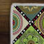 Tapis d'entrée de qualité supérieure (3,3 x 9,8 pi), 100% polyester, hauteur des poils de 8 mm | Antibactérien, antidérapant à pois en PVC, 650 gr / m² | Lavable à la machine, impression numérique 3D | Idéal pour le salon et les entrées, concep