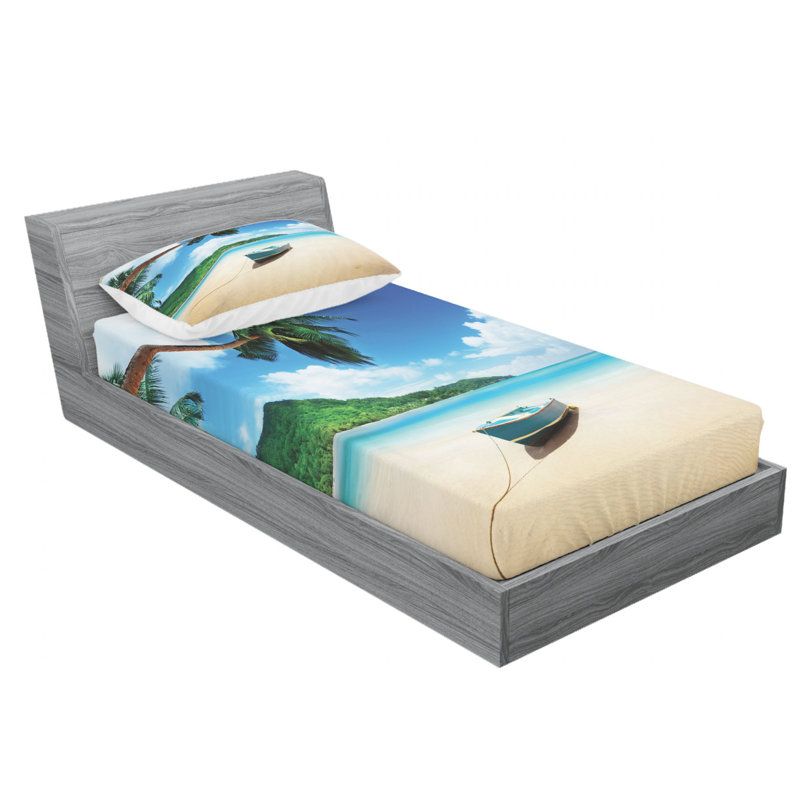 Microfiber Sheet Set, Twin Sheet Set with Fitted Sheet