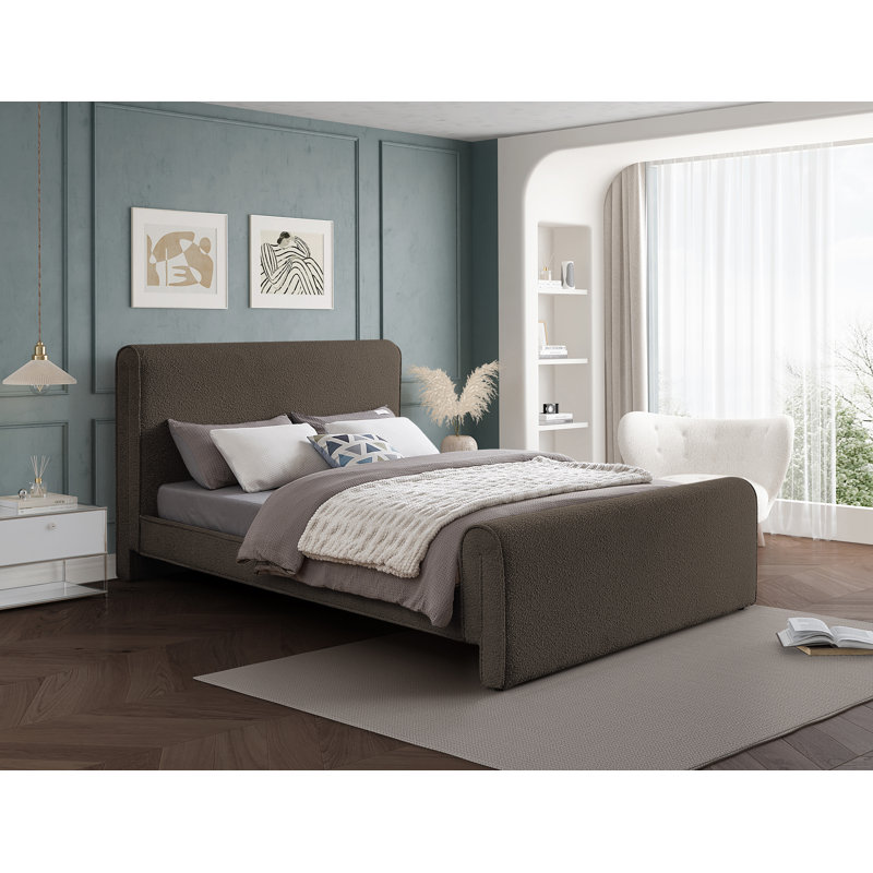 Chaylin Upholstered Bed, Brown, Queen
