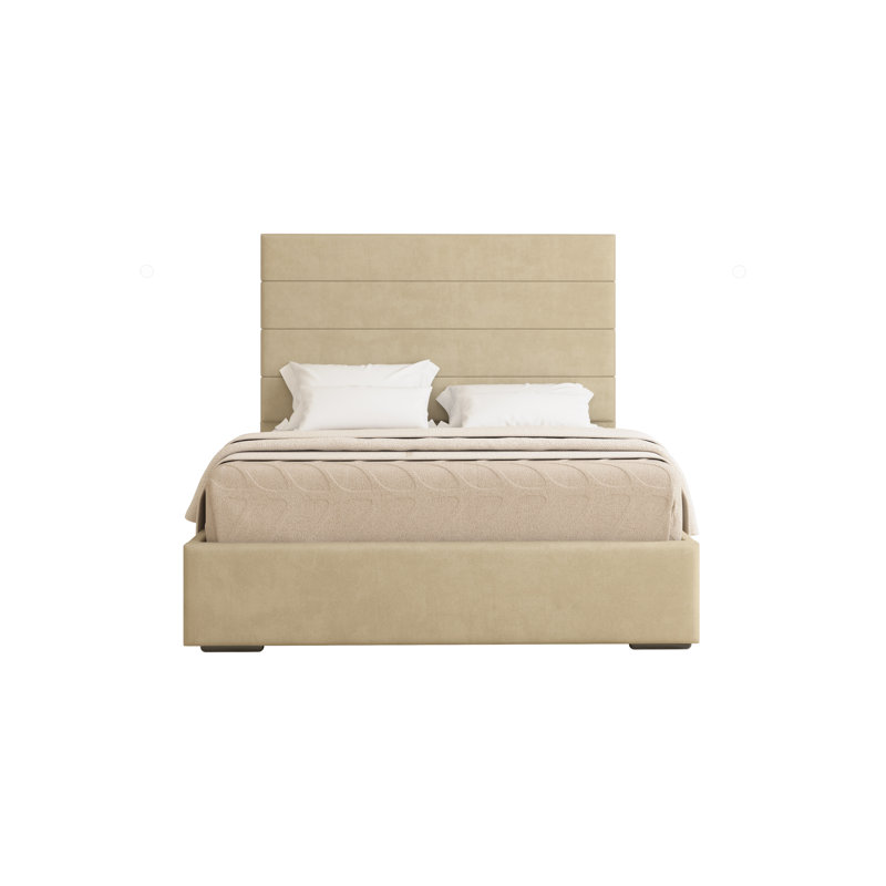 Chanute Upholstered Bed Frame, Super King (6'), Coffee