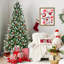 Arbre de Noël 5 pi avec 1131 pointes, baies rouges et pommes de pin - Branches PE + PVC enneigées, conception à charnières pour une installation facile, support en métal robuste - Décoration d'arbre de Noël naturelle-809841307