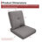 Schutt 22" W Olefin Outdoor Seat/Back Cushion with Removable Zippered Covers-88582759-106870688