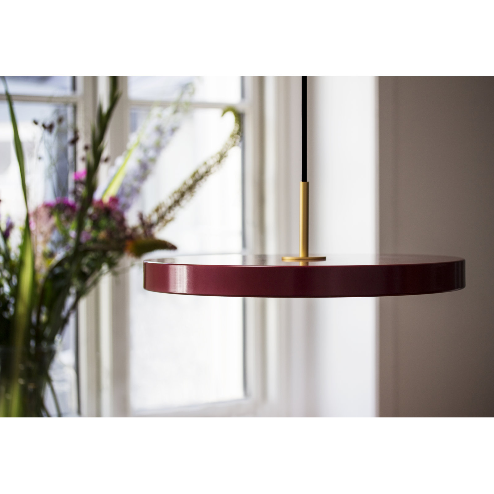 Ivan Dimmable 1 - Light Pendant, Garnet