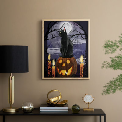 «Midnight Magic II», reproduction encadrée - bois massif