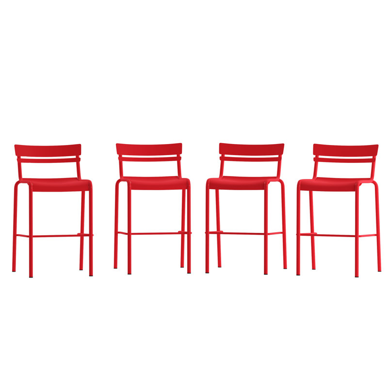 Tabouret de bar Jazavian, Rouge