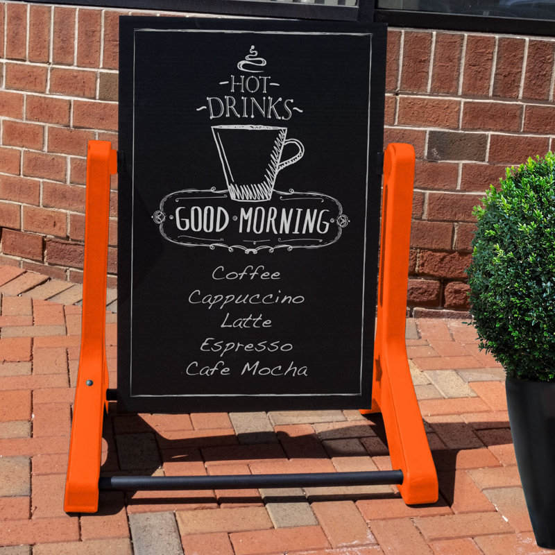 Sign Holder, Orange
