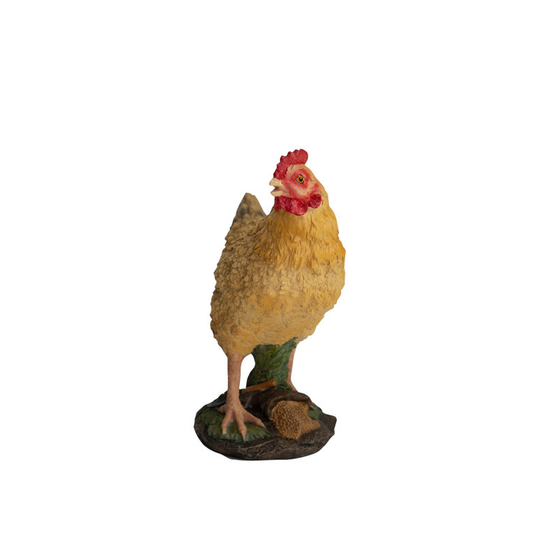 Statue de poule debout